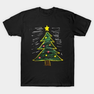 Crayon Christmas Tree #2 T-Shirt